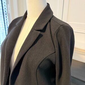 🖤 Black Open Front Drape Blazer | Skies Are Blue | Size M